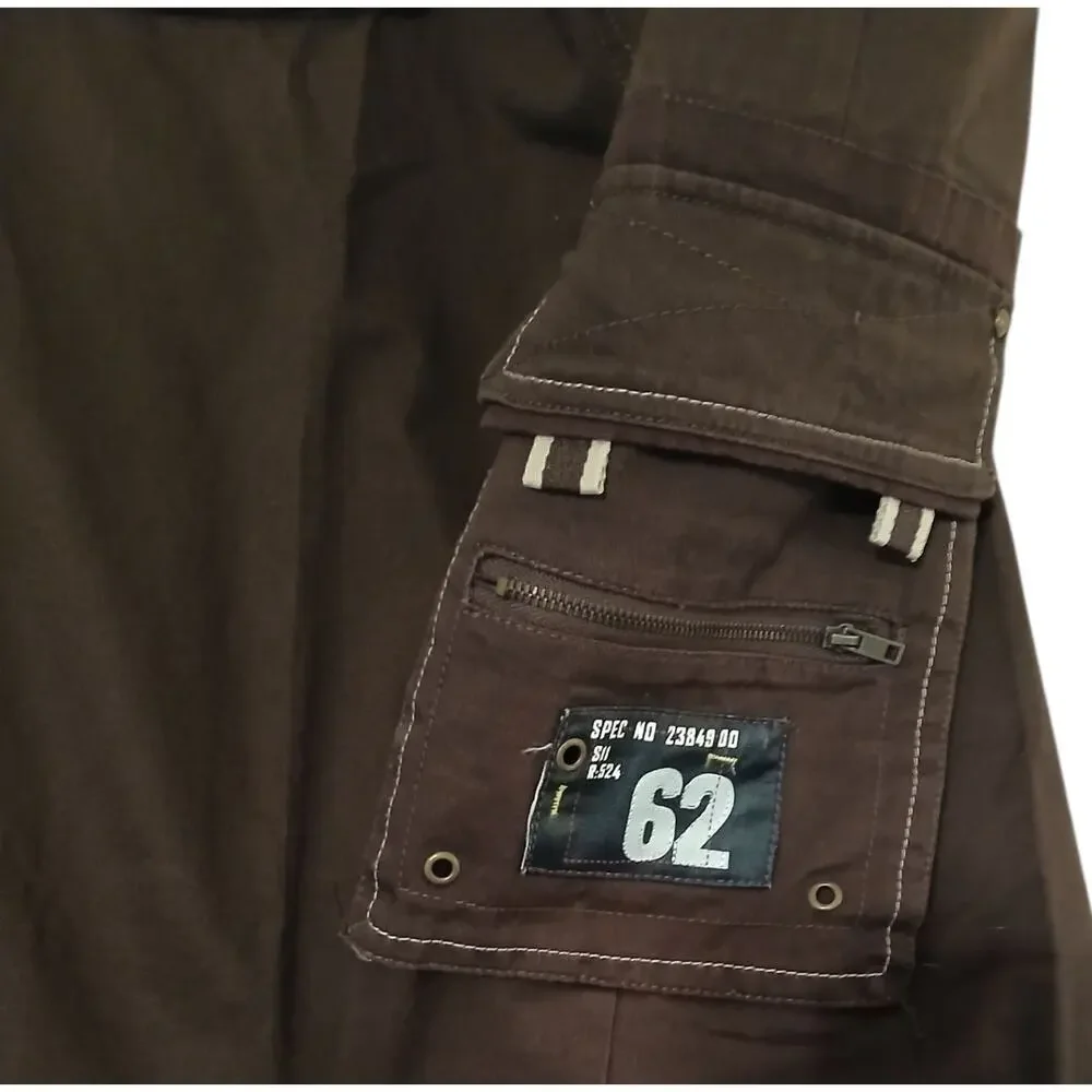 PJ Mark Mens Brown Cargo Pants 36x32 NWT Loose Fit Multi‎ Pocket Utility i-fe - Picture 11 of 12